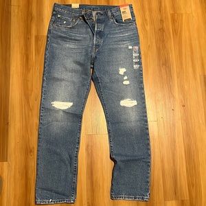 Blue high rise denim 501 Levi’s